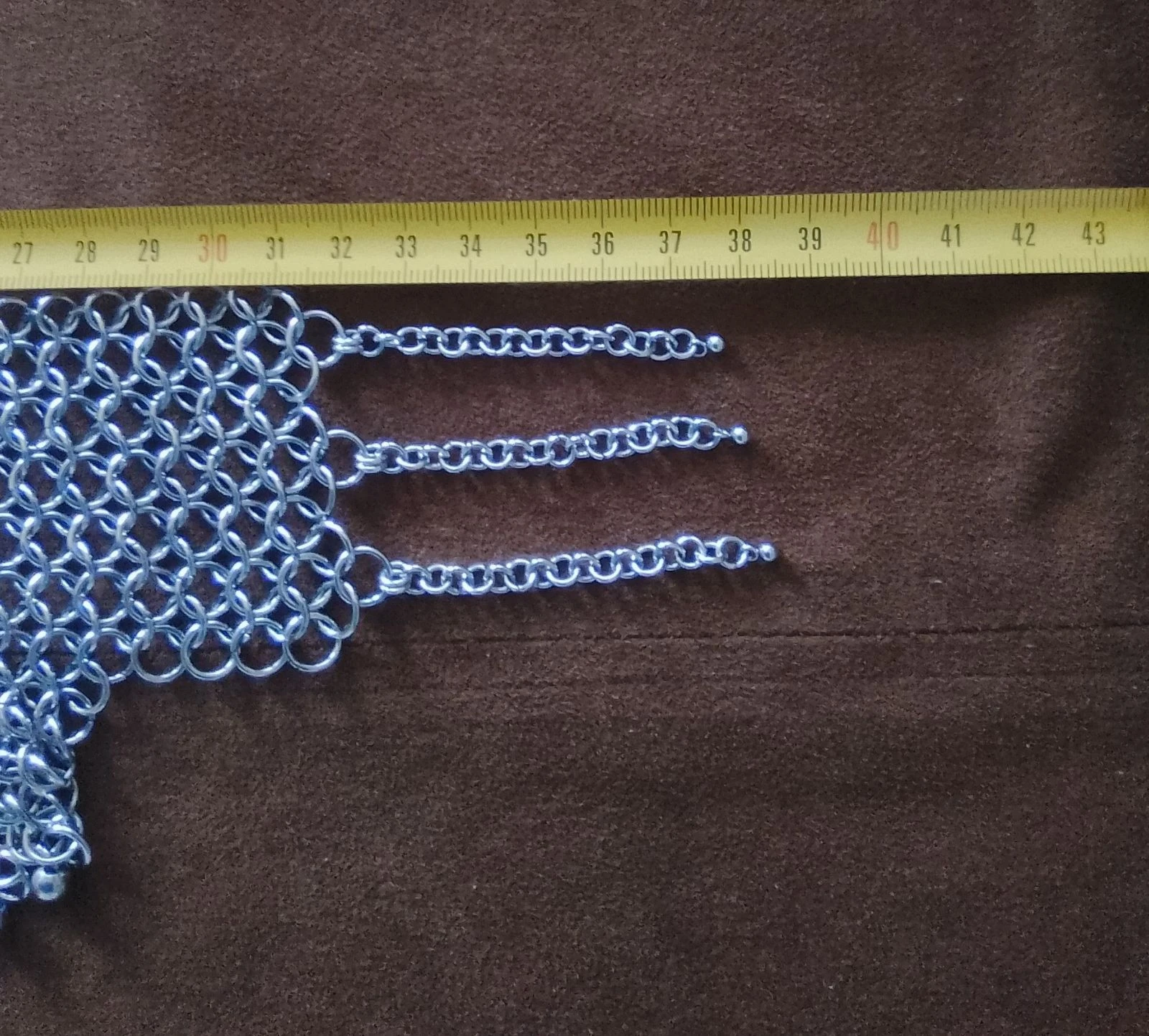 Collier choker méga décolleté "lacets" chainmail européen  – photo 6
